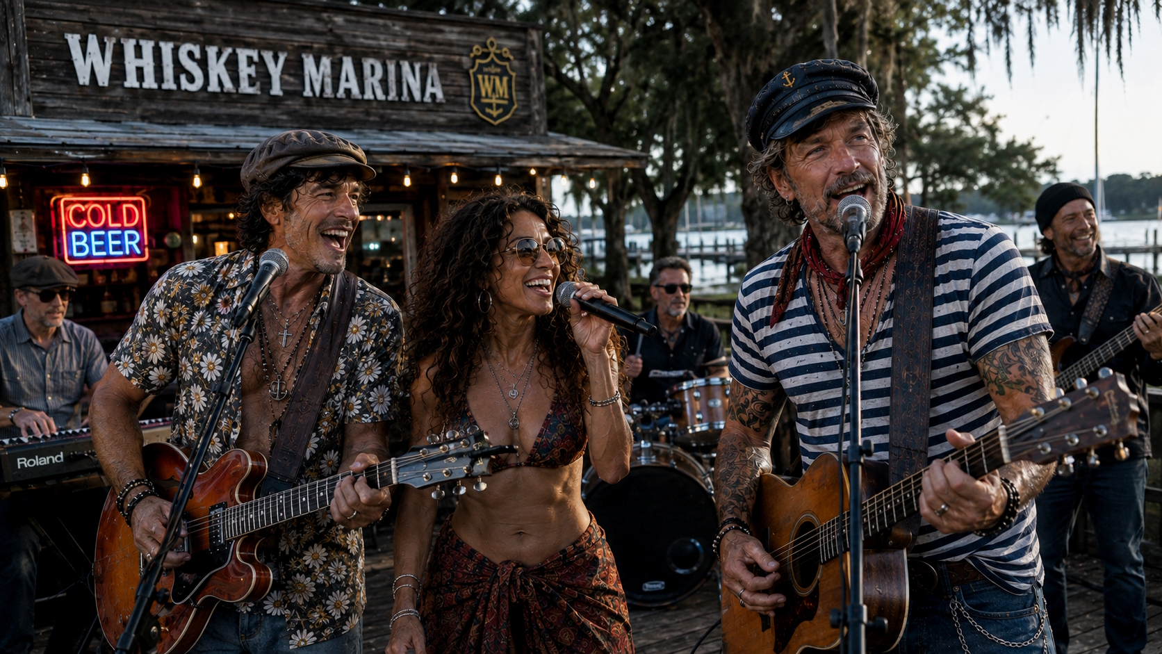 Artie Intel and the Band Jamming at the Whisky Marina